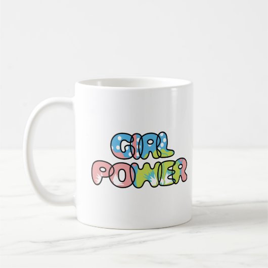 Stärkung des Powers von Mädchen Kaffeetasse (Links)