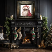 Stärkung des schwarzen Weihnachtsmannes Poster