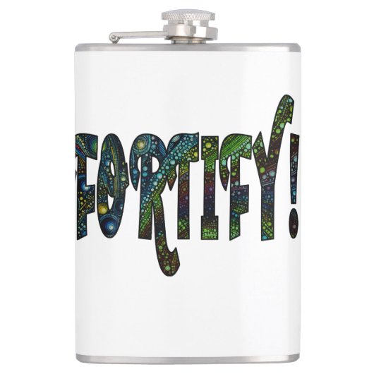 Stärkung! Flachmann (Vorderseite)