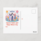 Stärkung, Inspirier, Führung des Internationalen F Postkarte (Rückseite)