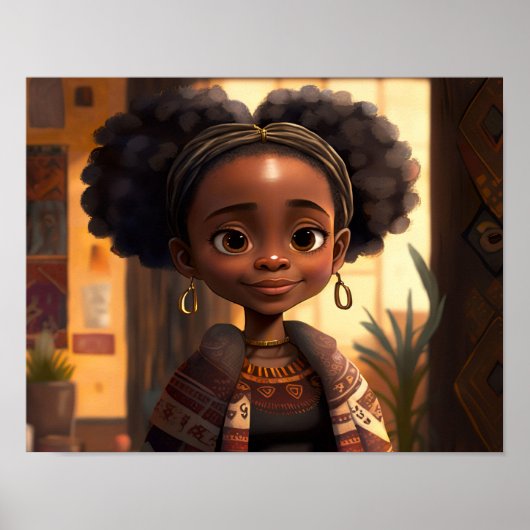 Stärkung junger schwarzer Mädchen: Kultur feiern Poster (Vorne)