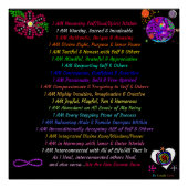 Stärkung kosmischer Affirmationen, 20" x 20", Post Poster (Vorderseite)