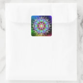 Stärkung Quadratischer Aufkleber (Tasche)