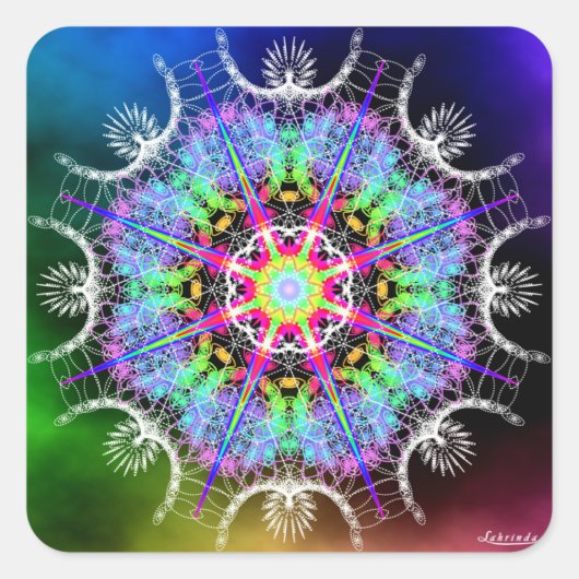 Stärkung Quadratischer Aufkleber (Vorderseite)