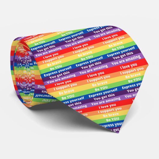 Stärkung von Pride Neck Tie Krawatte (Gerollt)
