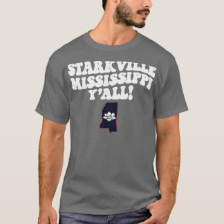 Starkville Mississippi MS Flag Niedlich Süd-Sayi T-Shirt