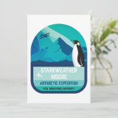 Starkweather-Moore Antarktis Expedition Einladung (Stehend Vorderseite)