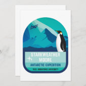 Starkweather-Moore Antarktis Expedition Einladung (Vorne/Hinten)