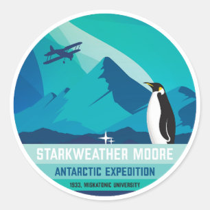 Starkweather-Moore Antarktis Expedition Runder Aufkleber
