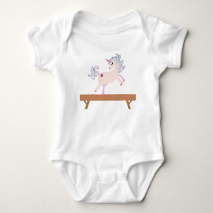 Starla the Magical Gymnastics Unicorn Baby Strampler