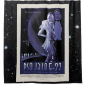 Starless Planet Urlaub Werbung Weltraumtourismus Duschvorhang (Vorderseite)