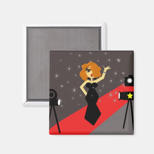 Starlet Hollywood Diva Magnet (Vorderseite/Rückseite)