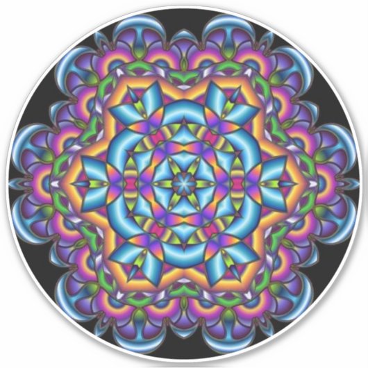 Starlet Mandala Aufkleber (Vorderseite)