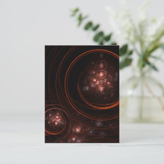 Starlight Abstract Art Postcard Postkarte (Stehend Vorderseite)