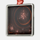 Starlight Abstract Art Square Silbernes Ornament (Links)