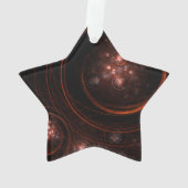 Starlight Abstrakt Art Acrylic Star Ornament (Rückseite)