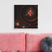 Starlight Abstrakt Art Black und White Leinwanddruck (Insitu (Wohnzimmer))