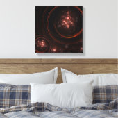 Starlight Abstrakt Art Black und White Leinwanddruck (Insitu (Schlafzimmer))
