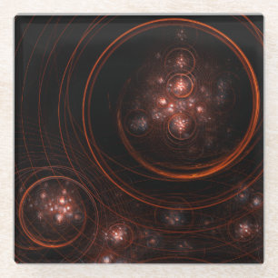 Starlight Abstrakt Art Glasuntersetzer