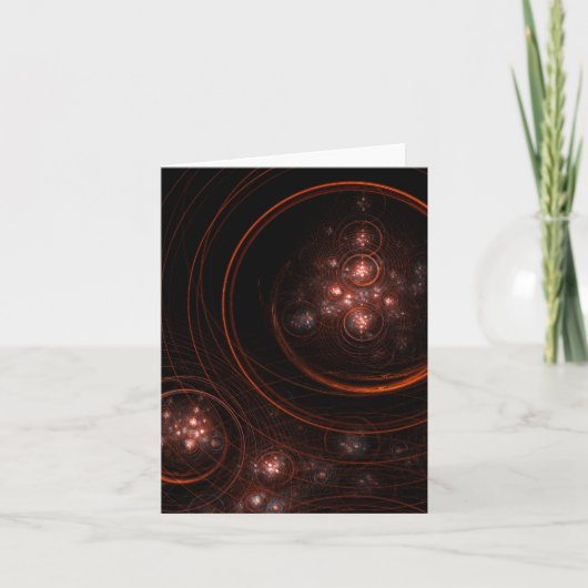 Starlight Abstrakt Art Note Card Karte (Vorderseite)