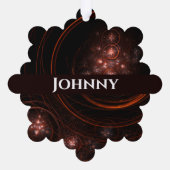 Starlight Abstrakt Art Ornament Karte (Rückseite)