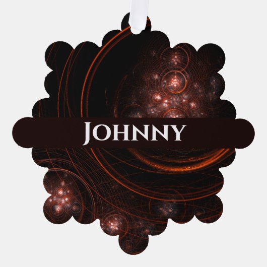 Starlight Abstrakt Art Ornament Karte (Vorderseite)