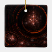 Starlight Abstrakt Art Square Keramikornament (Rückseite)