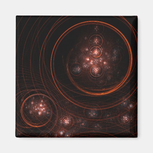 Starlight Abstrakt Art Square Magazin Magnet (Vorne)