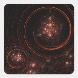 Starlight Abstrakt Art Square Sticker