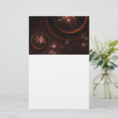 Starlight Abstrakt Art Stationery Briefpapier (Stehend Vorderseite)