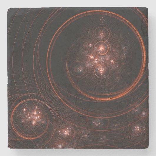 Starlight Abstrakt Art Steinuntersetzer (Vorderseite)