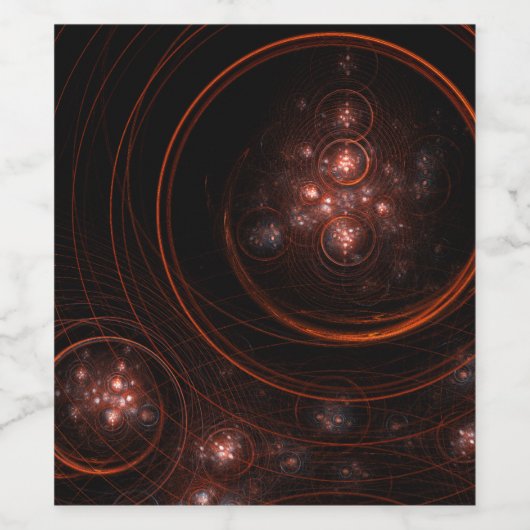 Starlight Abstrakt Art Weinetikett (Einzelnes Label)