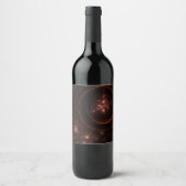 Starlight Abstrakt Art Weinetikett (Vorderseite)