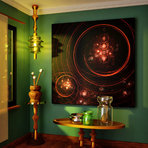 Starlight Abstrakt Art Wrapped Canvas Print Leinwanddruck