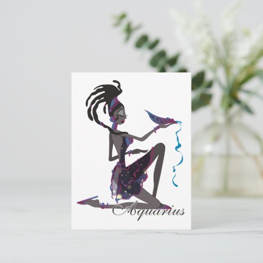 Starlight Aquarius Postkarten (Stehend Vorderseite)