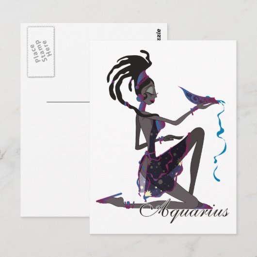 Starlight Aquarius Postkarten (Vorne/Hinten)