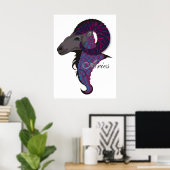Starlight Aries Print Poster (Heimbüro)