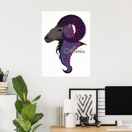 Starlight Aries Print Poster (Heimbüro)
