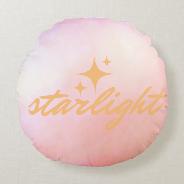 starlight beauty rundes kissen (Vorderseite)
