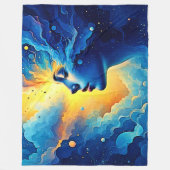 Starlight Bewusstsein Spirituelle Energie Fleecedecke (Vorderseite)