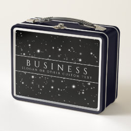Starlight Black Business Card Metall Brotdose