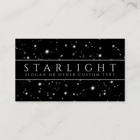 Starlight Black Visitenkarte (Vorderseite)