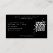 Starlight Black Visitenkarte (Rückseite)