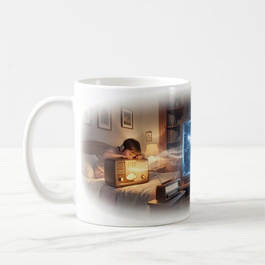 Starlight Broadcast Nostalgie-Traum-Tasse Kaffeetasse (Links)