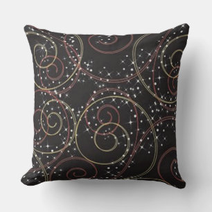 Starlight Brown Curles Muster Throw Kissen