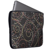 Starlight Brown Curls Muster Laptop Sleeve (Vorne Rechts)