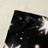 Starlight Bursts, strahlendes kosmisches Muster Strandtuch (Beispiel)