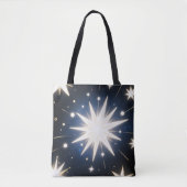 Starlight Bursts, strahlendes kosmisches Muster Tasche (Vorderseite)