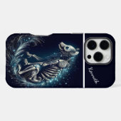 Starlight Canine Skeleton iPhone Hülle (Rückseite (Horizontal))