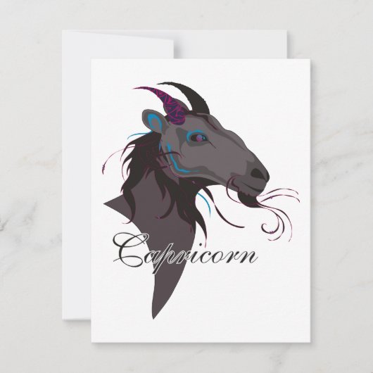 Starlight Capricorn Einladungen (Vorderseite)